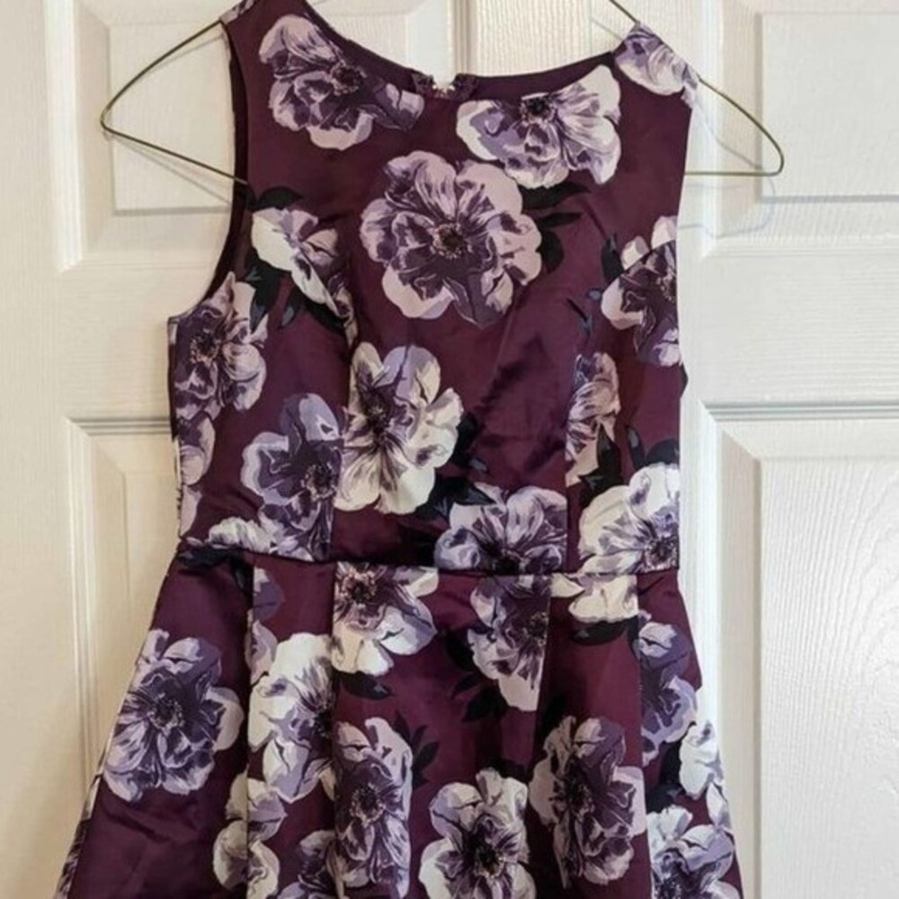 Charlotte Russe purple flower dress